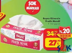 BEYAZ GÜVERCİN PRATİK MENDİL 150 YAPRAK indirimli fiyat BEYAZ GÜVERCİN PRATİK MENDİL 150 YAPRAK fiyat ve kampanya bilgisi